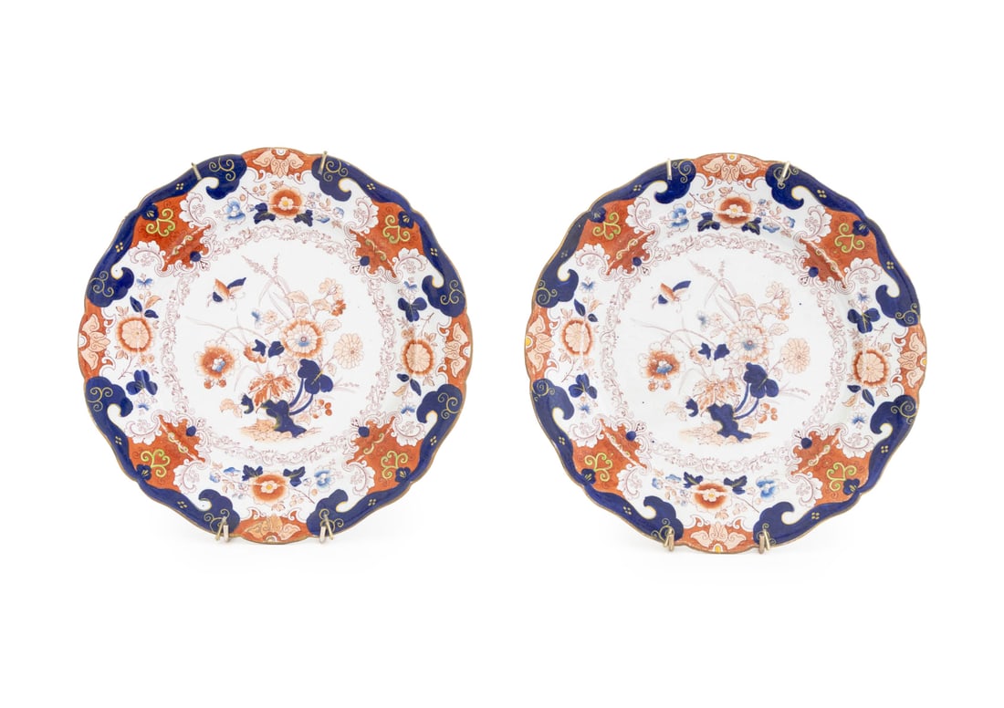 Ashworth and Bros. Ironstone China Plates, Pair (1 of 6)