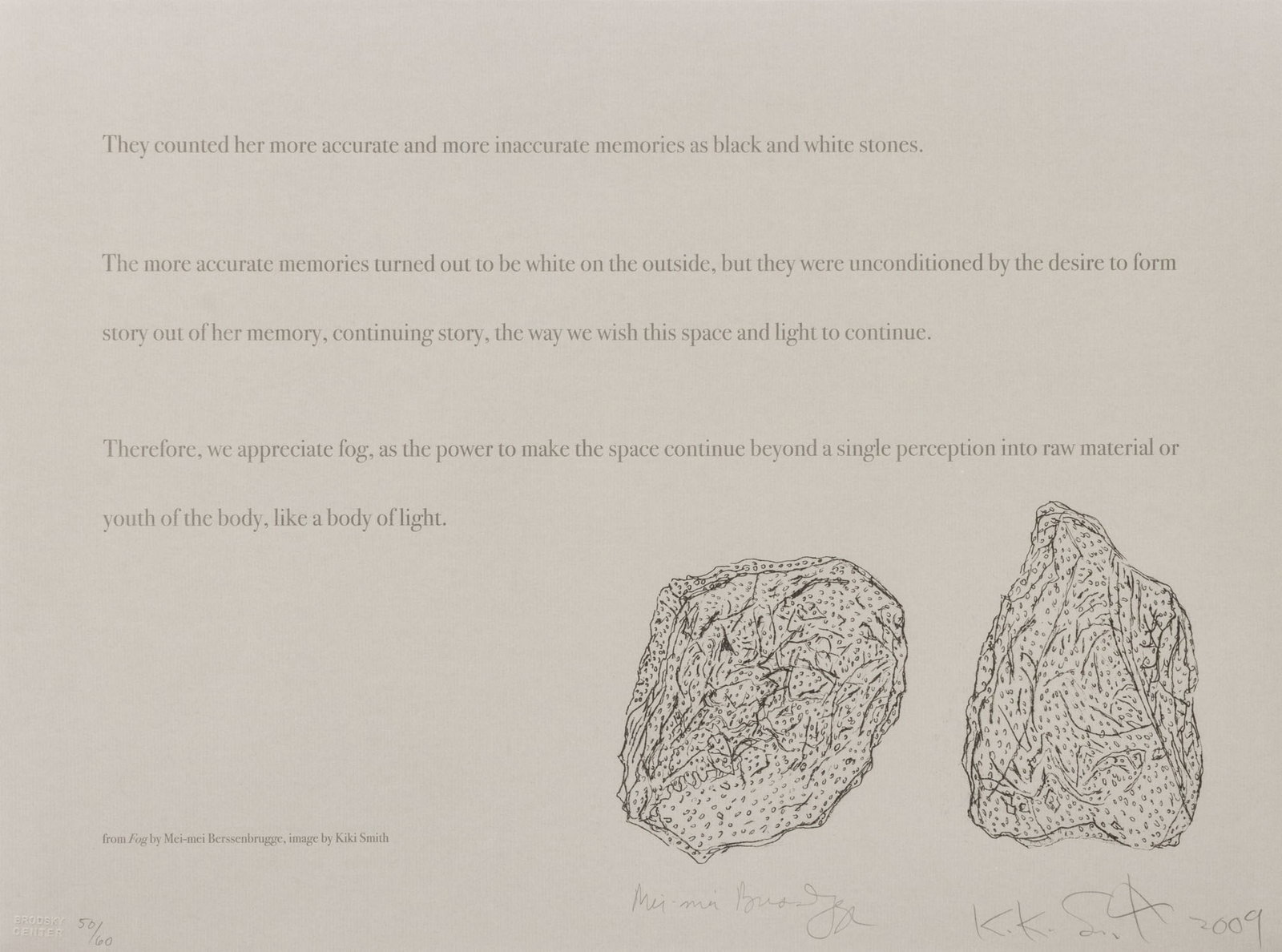 Kiki Smith & Mei-mei Berssenbrugge "Fog", 2010 (1 of 10)