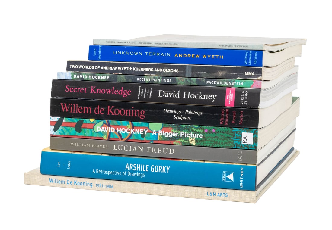 Books on Modern Art and Abstract Expressionism, 10: Collection of Ten Books on Modern Art and Abstract Expressionism, comprising: "Willem de Kooning: Painting, Drawing, Sculpture", Cummings, Paul, et al., "Willem de Kooning 1981-1986", "Secret Knowledg
