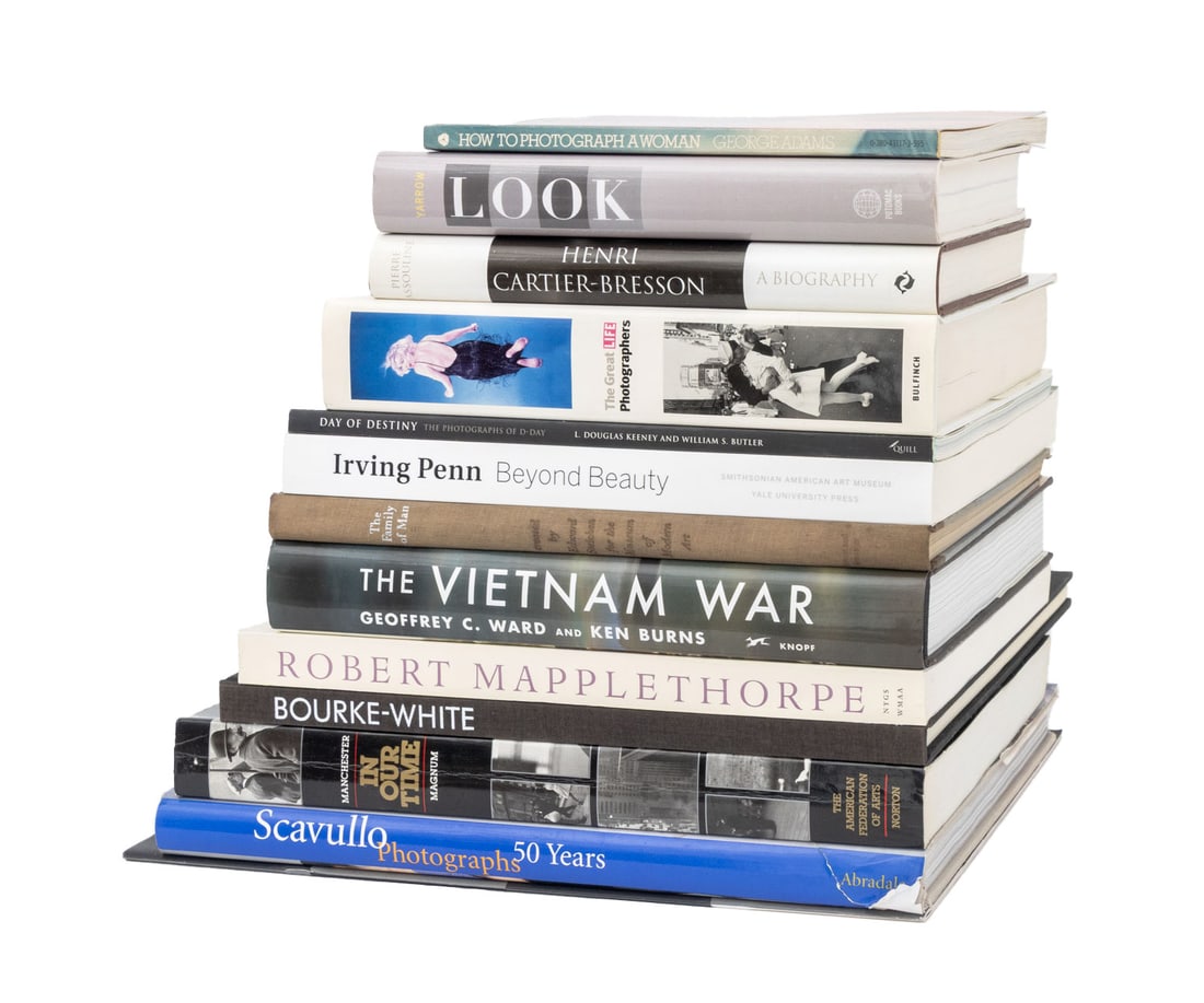 Photo Series and Photography Books, 13: Collection of 13 Photo Series and Photography Books, comprising: "How to Photograph a Woman", Adams, George, "Beyond Beauty", Penn, Irving, "In Our Time: The World as Seen By Magnum Photographers", Ma