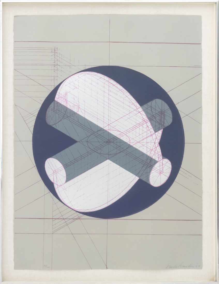 Arnaldo Pomodoro "Grey Study" Screenprint, 1968 (1 of 10)