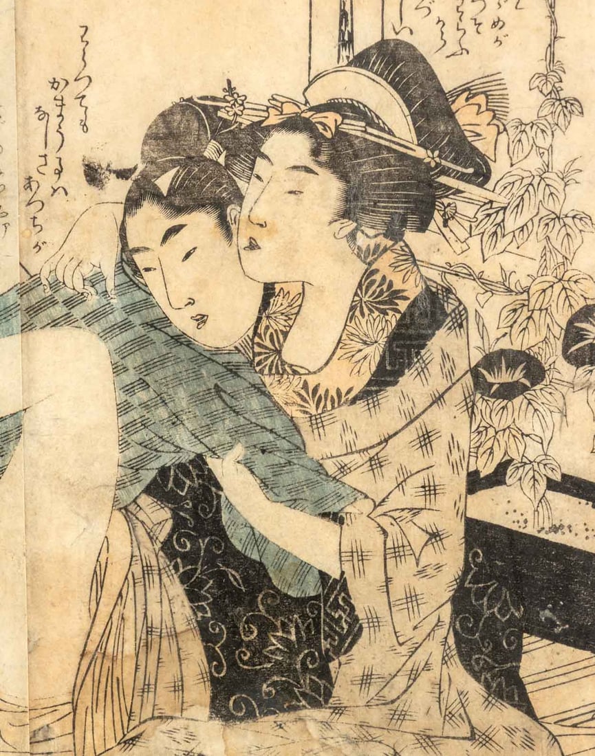 Kitagawa Utamaro Shunga Woodblock Prints, 2 - 4