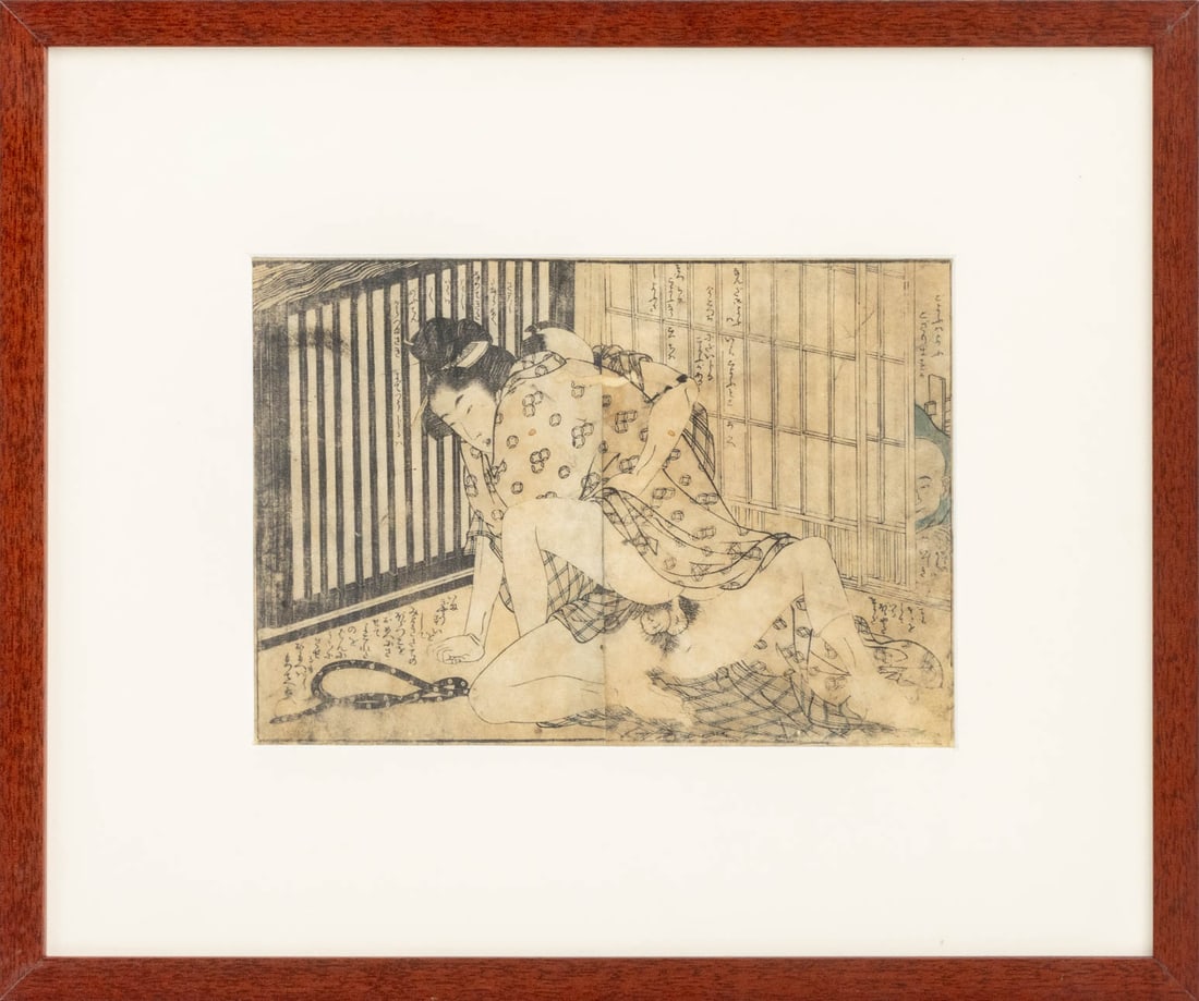 Kitagawa Utamaro Shunga Woodblock Prints, 2 - 6