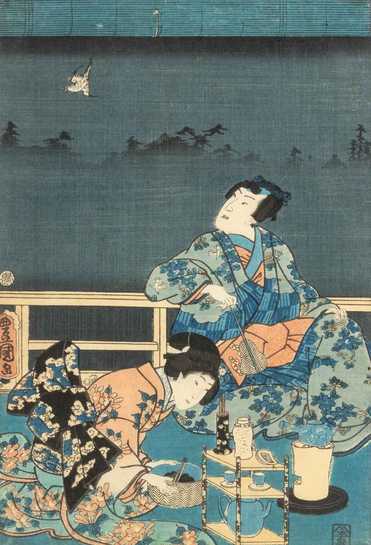 Utagawa Kunisada Bijin-ga Woodblock Prints, 2 - 8