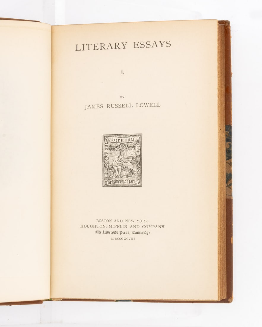 James Russell Lowell "Literary Essays", 4, 1890 - 4