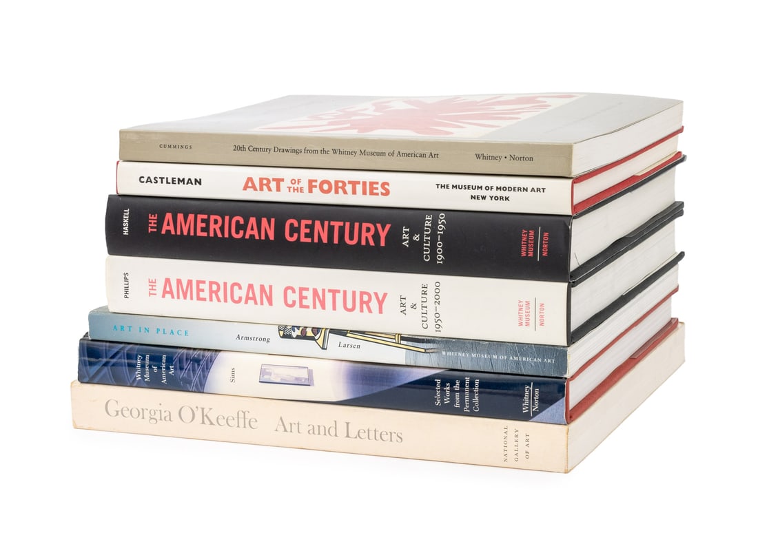 Books on American Art and Culture, 7: Collection of Seven Books on American Art and Culture, comprising: "The American Century Art & Culture 1950-2000", Phillips, Lisa, "The American Century Art & Culture 1900-1950", Haskell, Barbara, "Ar