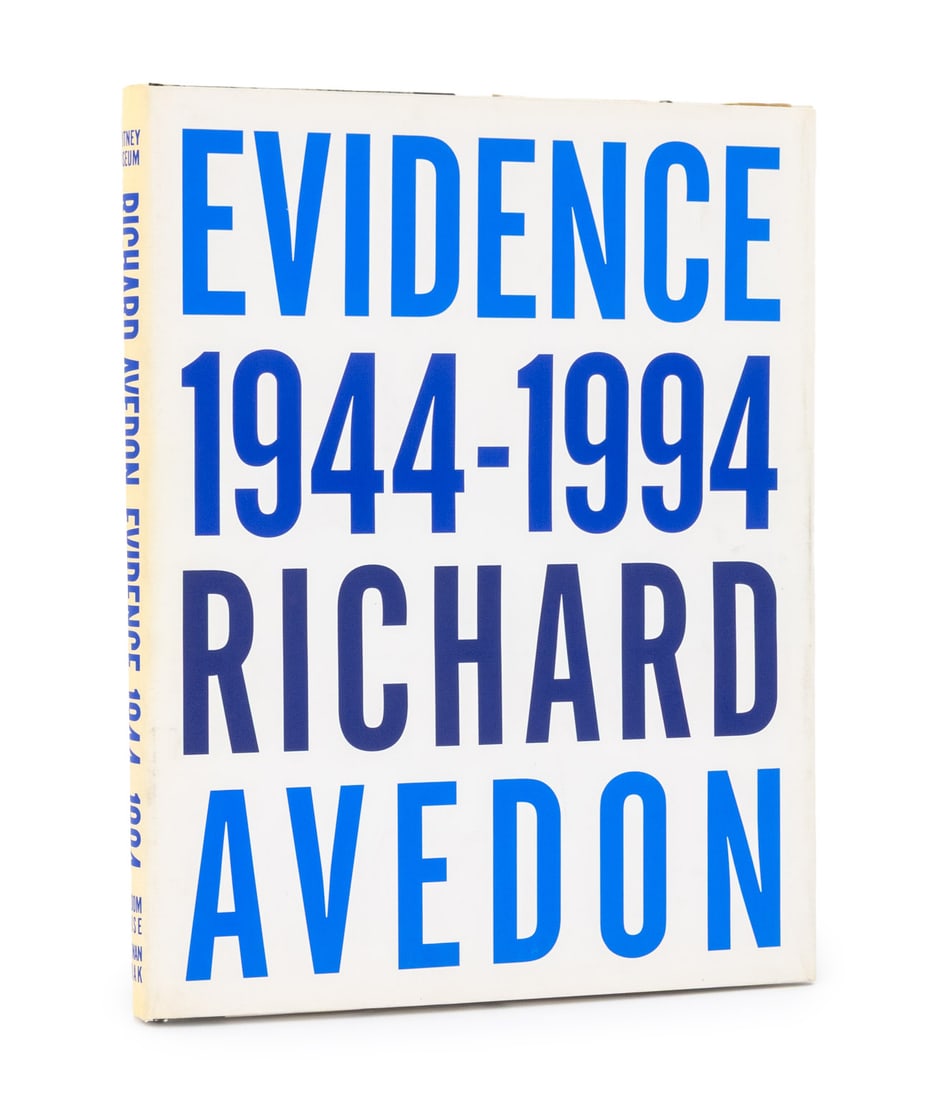 Richard Avedon "Evidence 1944-1994", 1994: Avedon, Richard, "Evidence 1944-1994", New York: Random House: 1994, First Edition.14.25" L x 11.25 "W x 1" D. Provenance: The Estate of Gilbert C. Maurer, Director and Former COO of Hearst, Former Pr