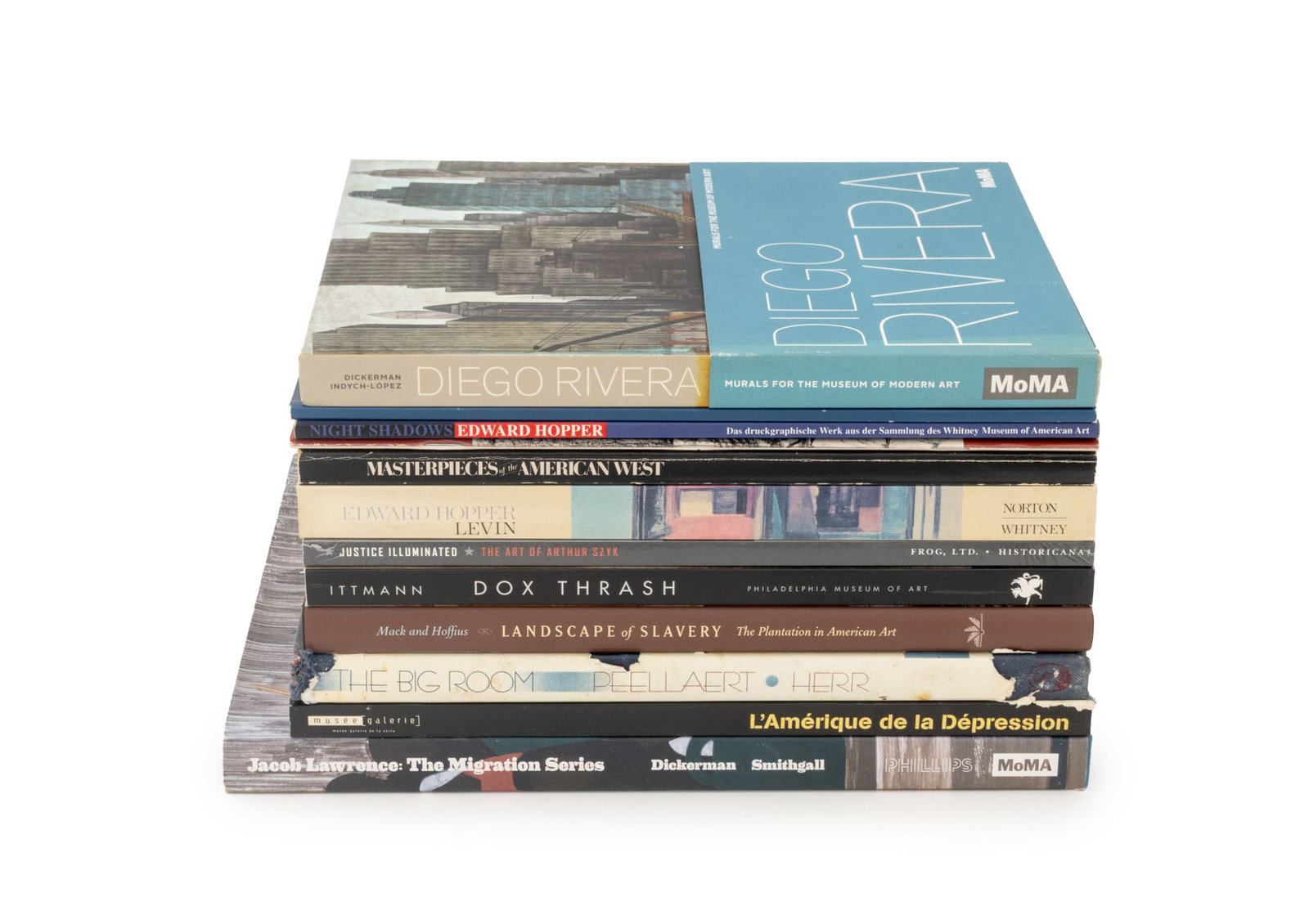 Books on Art History and Collections, 12: Collection of 12 Books on Art History and Collections, comprising: "The Big Room: Portraits from the Golden Age", Peellaert, Guy and Michael Herr, "Masterpieces of the American West: Selections for th