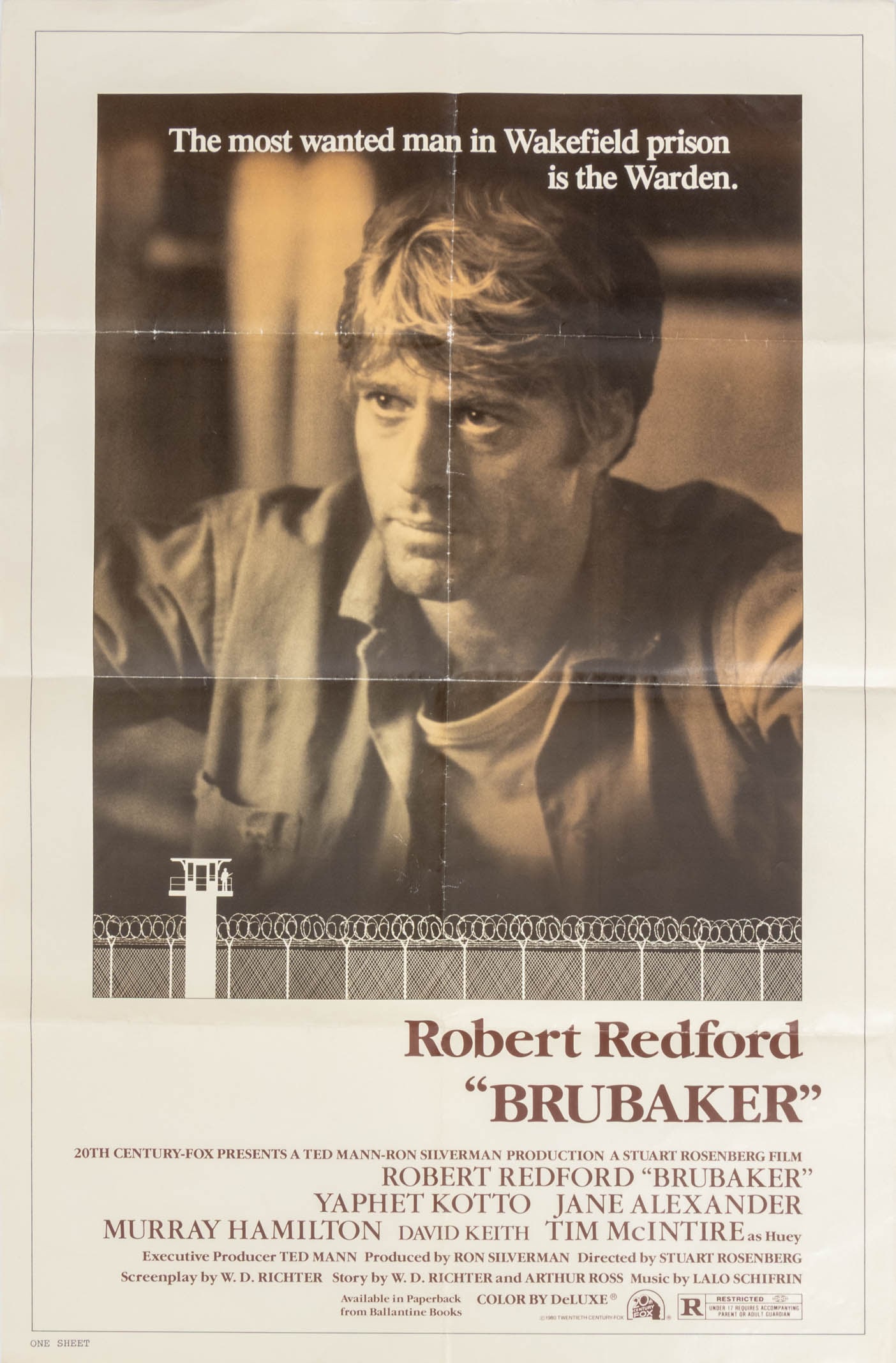 "Brubaker" Movie Poster, 1980 (1 of 6)