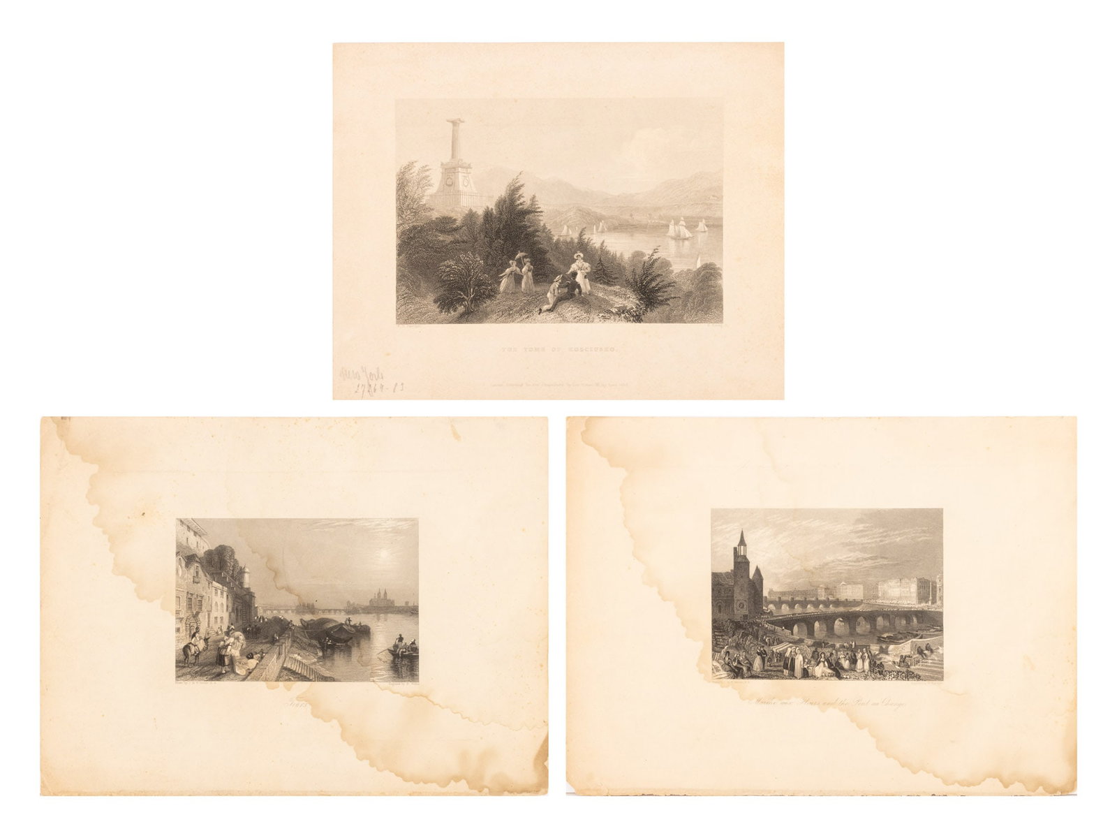 Cityscape Engravings, 19th C., 3 (1 of 14)