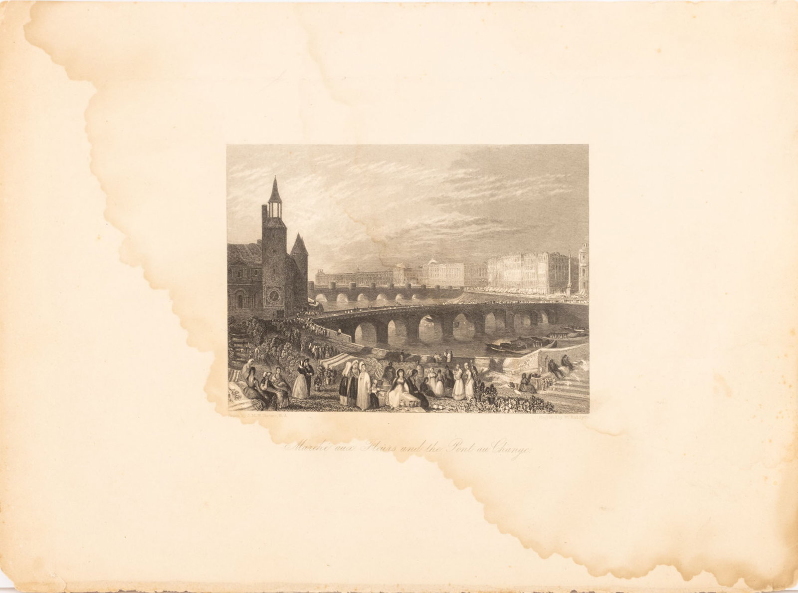 Cityscape Engravings, 19th C., 3 - 7
