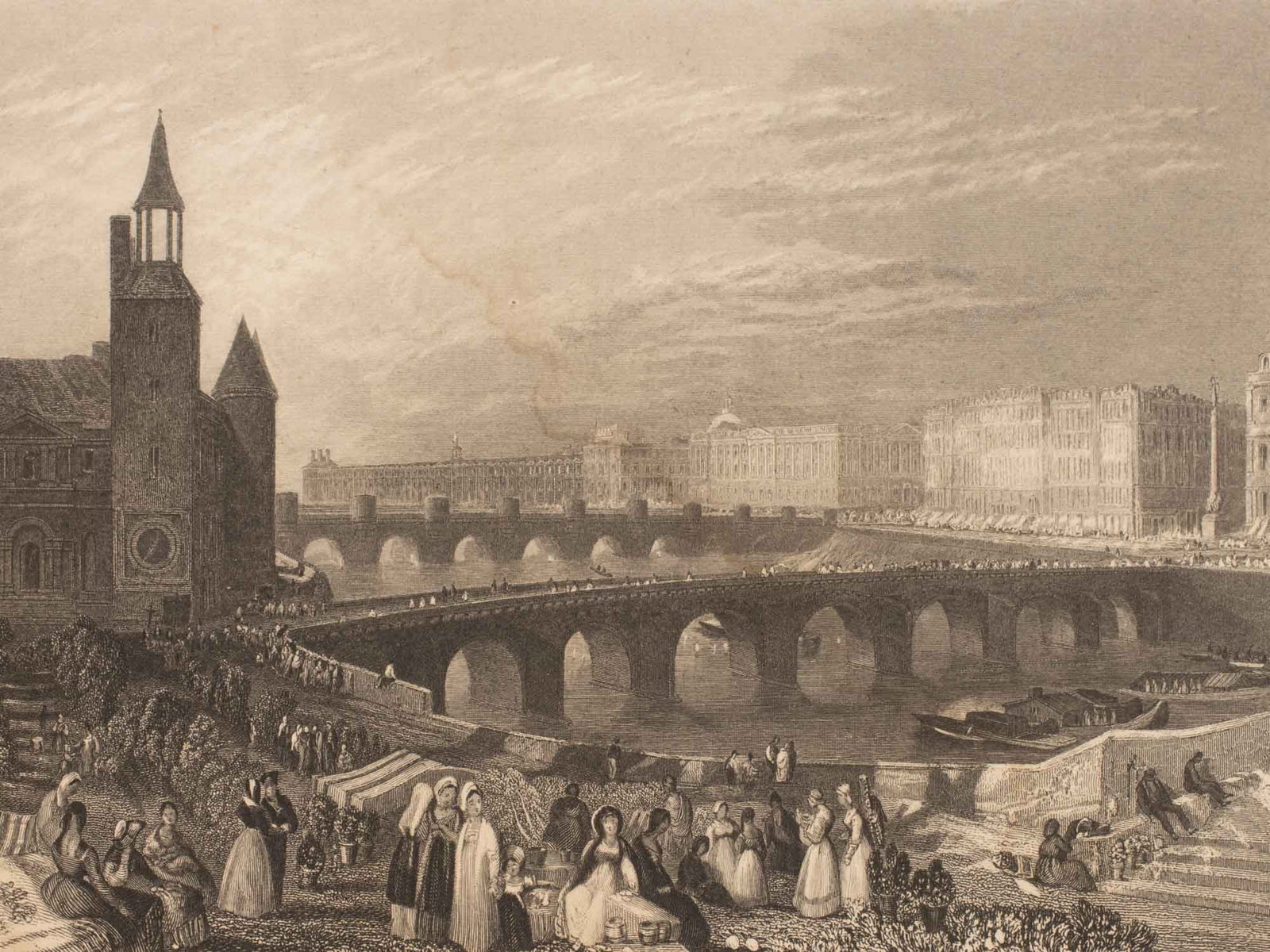 Cityscape Engravings, 19th C., 3 - 8