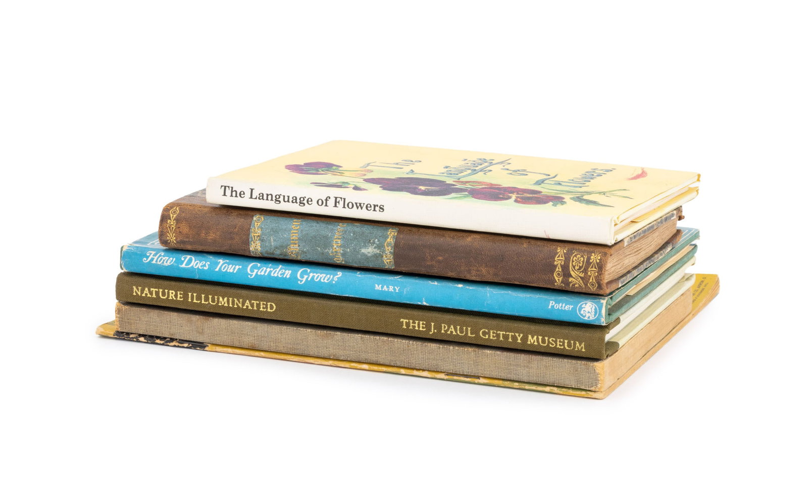 Illustrated Nature and Botany Reference Books, 6: Collection of Six Illustrated Nature and Botany Reference Books, comprising: "Blumen Gartnere", "How Does Your Garden Grow?", Mary, "Nature Illuminated: Flora and Fauna from the Court of the Emperor R