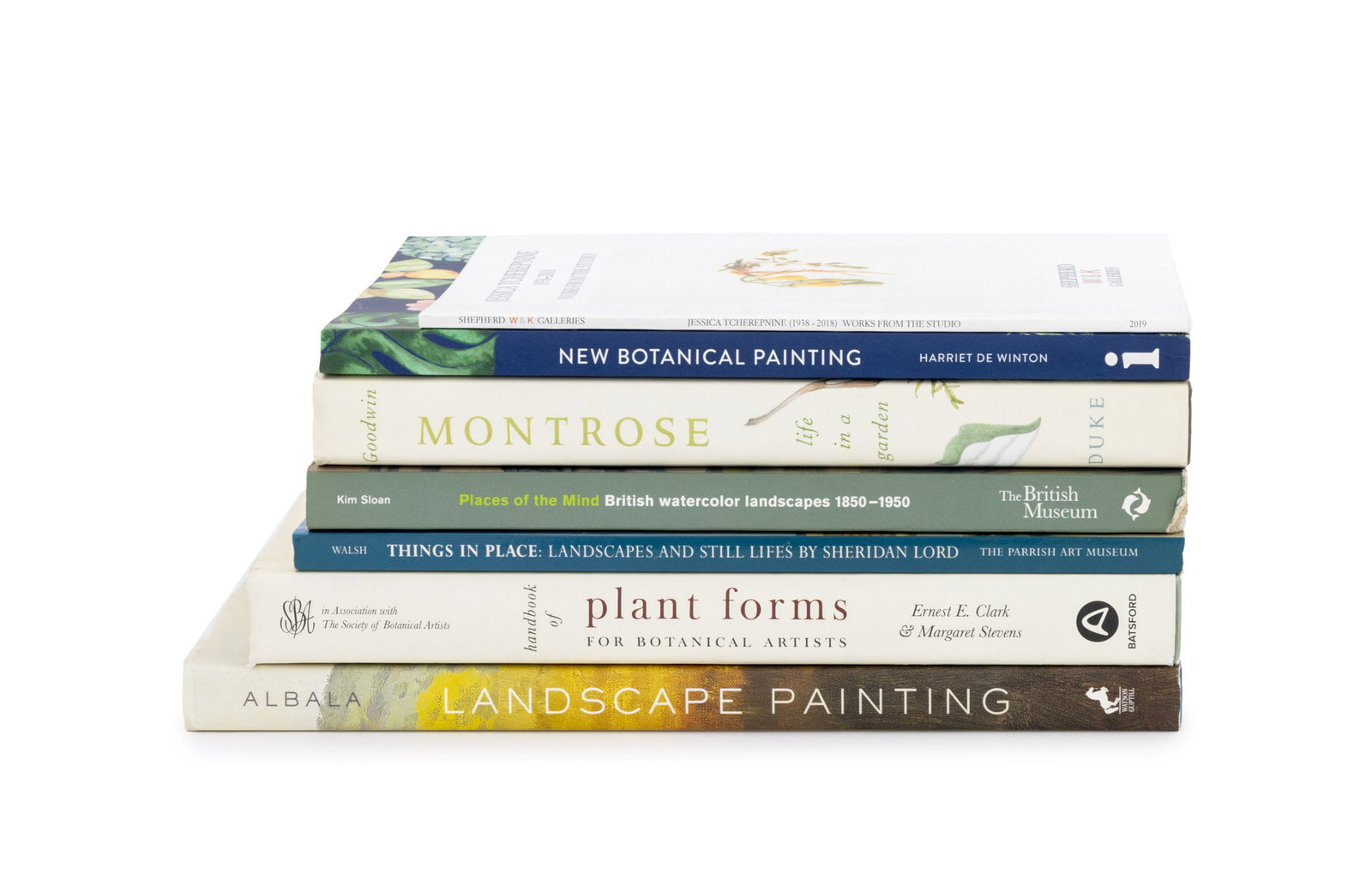 Books on Botanical and Landscape Painting, 7: Collection of Seven Books on Botanical and Landscape Painting, comprising: "New Botanical Painting", De Winton, Harriet, "Montrose: Life in a Garden", Goodwin, Nancy, illus.: Patterson, Ippy, "Jessica