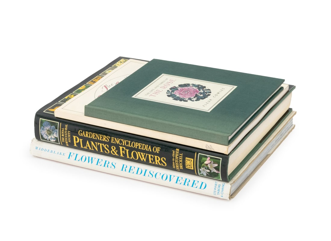 Books on Plants and Flowers, 4: Collection of Four Books on Plants and Flowers, comprising: "The Life and Times of the Rose", Cowles, Fleur, "The Royal Horticultural Society Gardeners' Encyclopedia of Plants & Flowers", ed.: