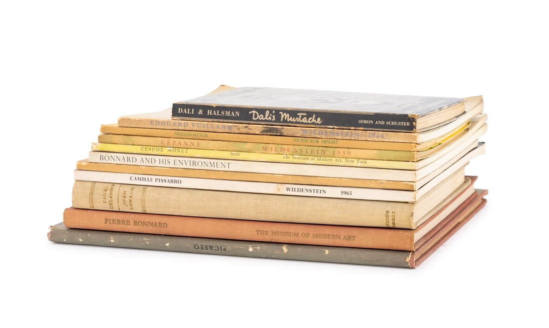 Books on French and Spanish Artists, 11: Collection of 11 Books on French and Spanish Artists, comprising: "Cezanne", Wildenstein, "Paul Cezanne", Rewald, John, "Toulous-Lautrec", Wildenstein, "C. Pissaro", Wildenstein, "Henri Rousseau