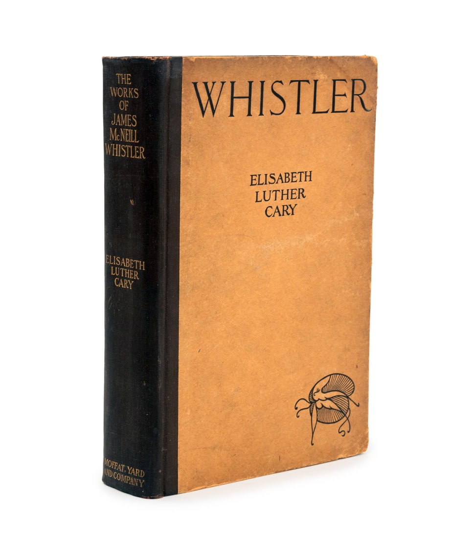 Elisabeth Luther Cary "Whistler", 1913: Cary, Elisabeth Luther, "The Works of James McNeill Whistler", New York: Moffat, Yard & Co., 1913. 10" L x 6.75" W x 1.75" D. Provenance: From the Estate of Martin W. Hutner. Keywords: Books, Library,