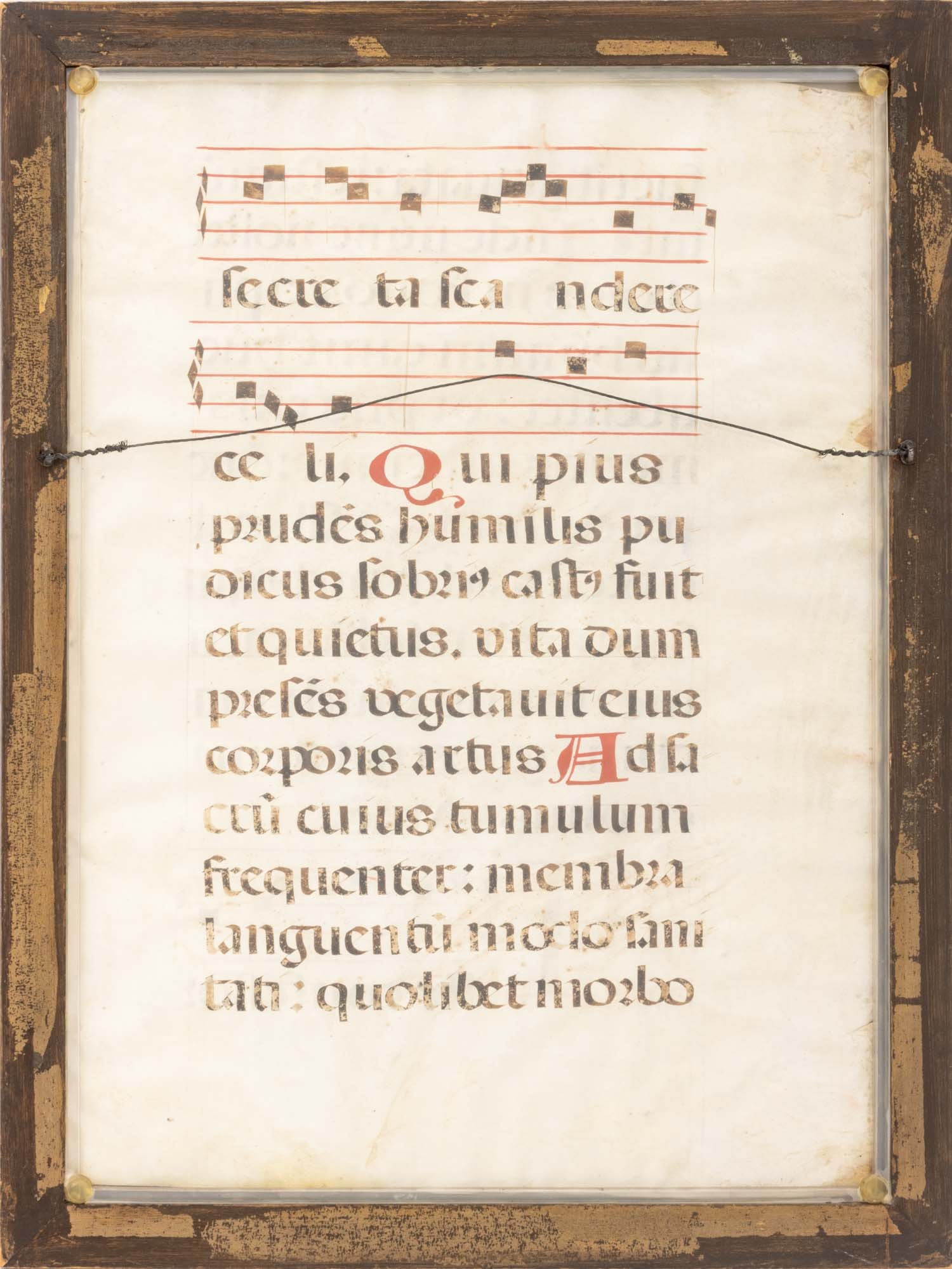 Antiphonal Illuminated Manuscript Leaf, 16th C. - 5