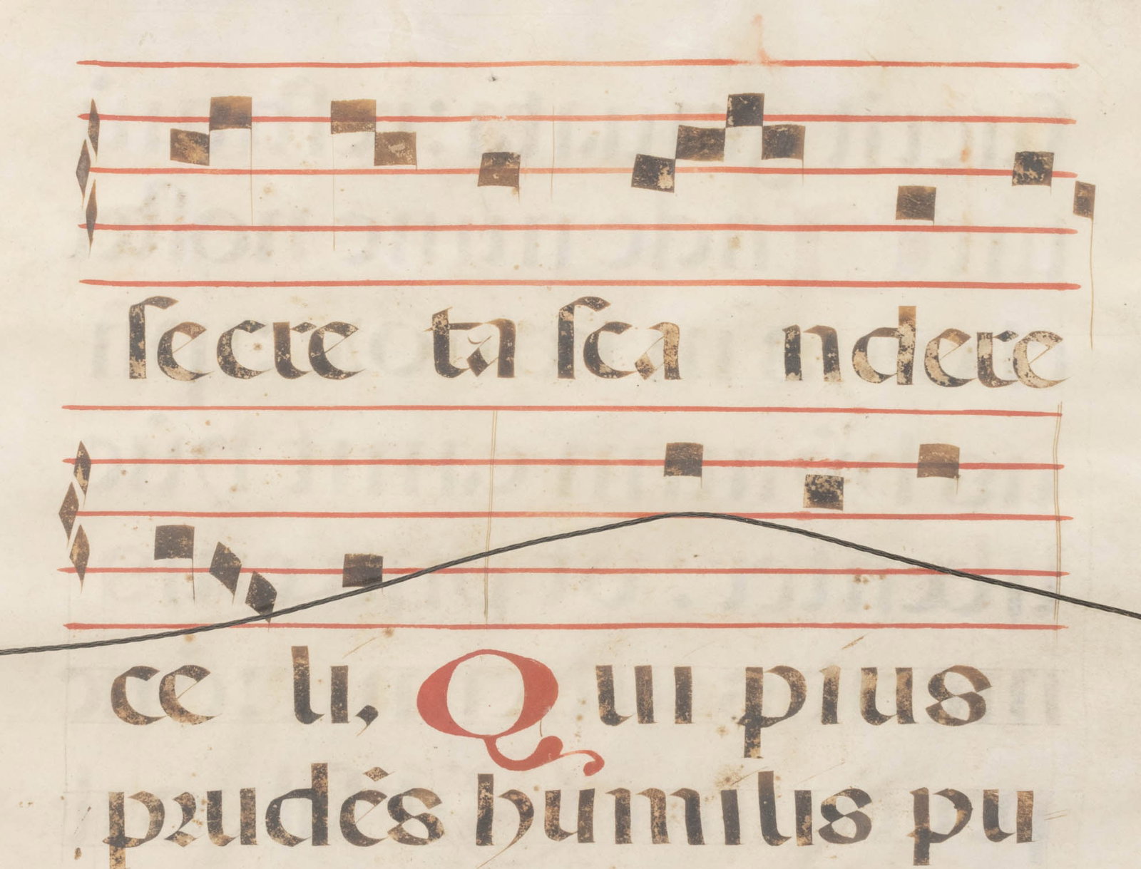 Antiphonal Illuminated Manuscript Leaf, 16th C. - 7