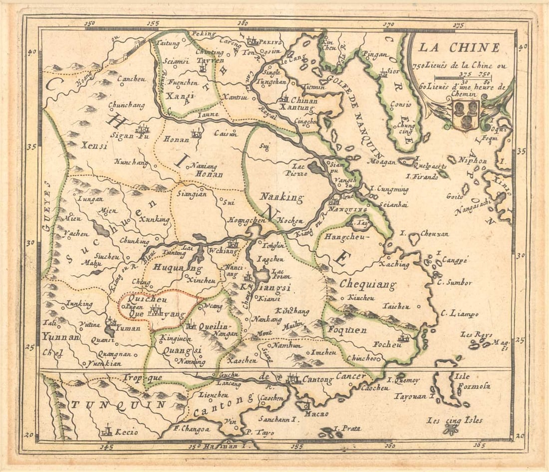 Jacques Peeters "La Chine" Hand-Colored Engraving - 2