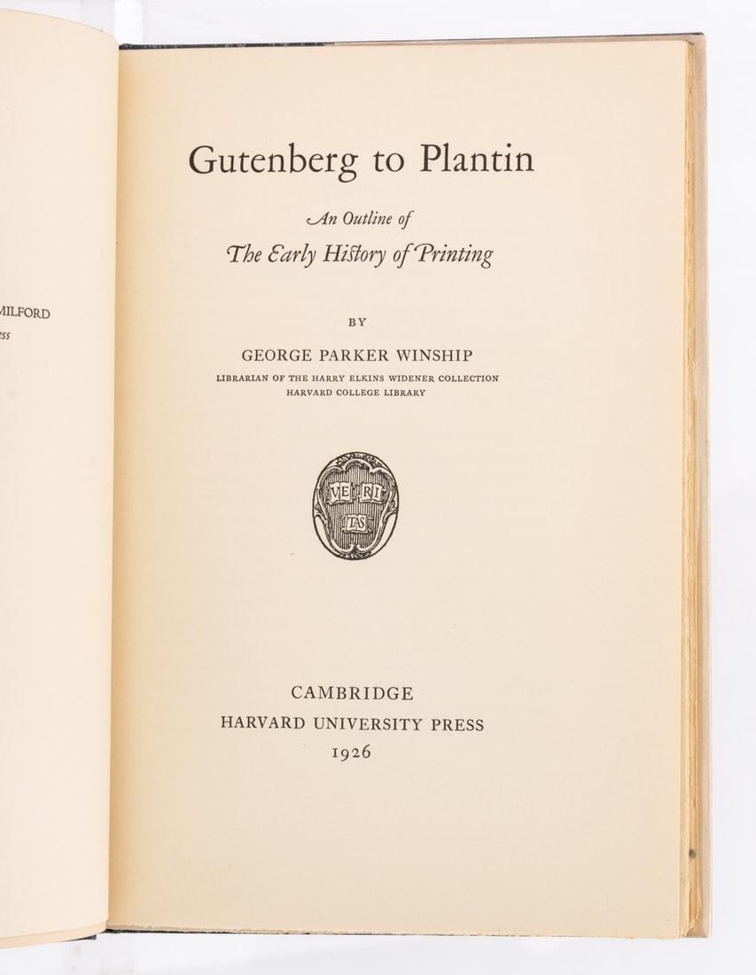 Books and Monographs by George Parker Winship, 18 - 11
