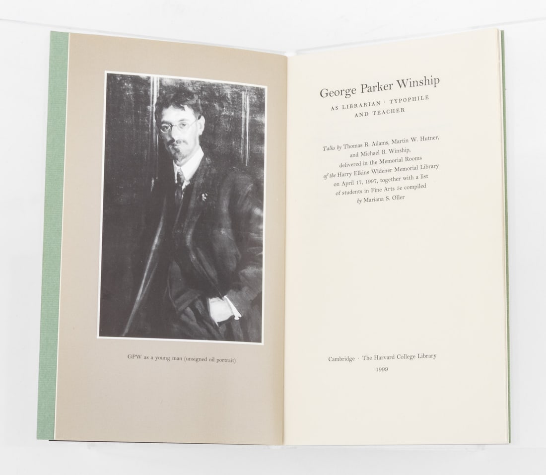 Books and Monographs by George Parker Winship, 18 - 14