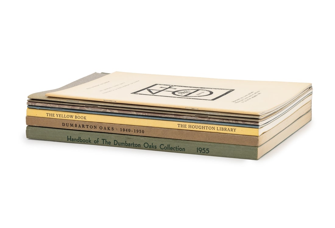 Catalogs for Exhibits and Library Collections, 8: Collection of Eight Catalogues for Exhibits and Library Collections, comprising: "William Morris: The Collector as Creator", "Italian Humanists in Ten Manuscripts from the Houghton Library", "Biblioth