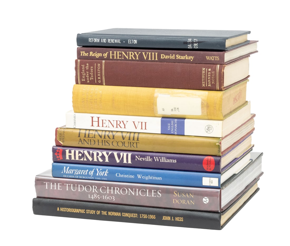 Books on the Tudors and British History, 10: Collection of Ten Books on the Tudors and British History, comprising: "Henry VII", Chrimes, S. B., "The Tudor Chronicles 1485-1603", Doran, Susan, "England Under the Tudors", Elton, G. R., "Reform an