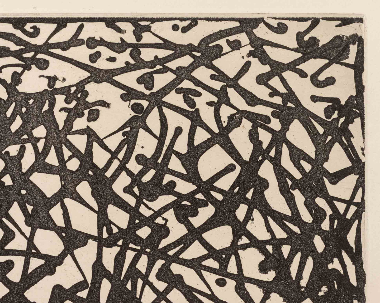 Illegibly Signed Abstract Composition Etching - 4