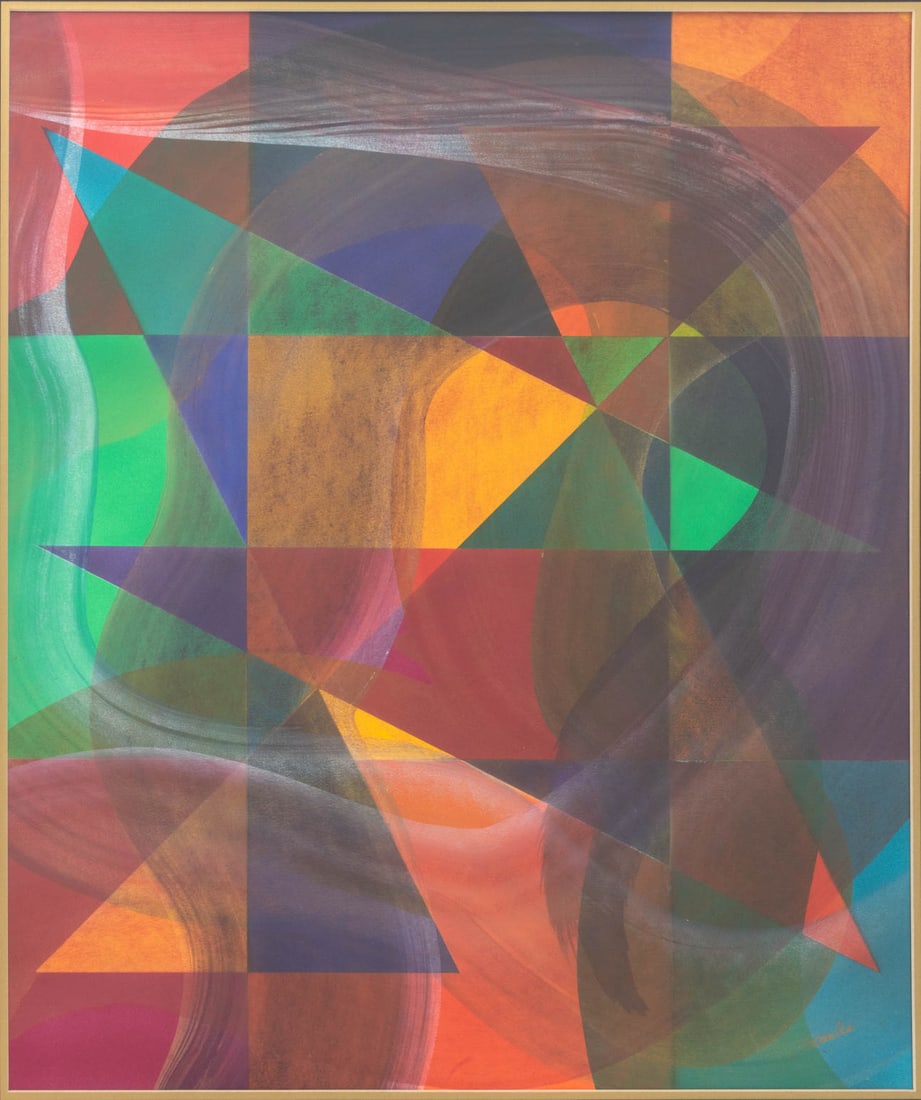 Charles Searles Abstract Composition Screenprint - 2