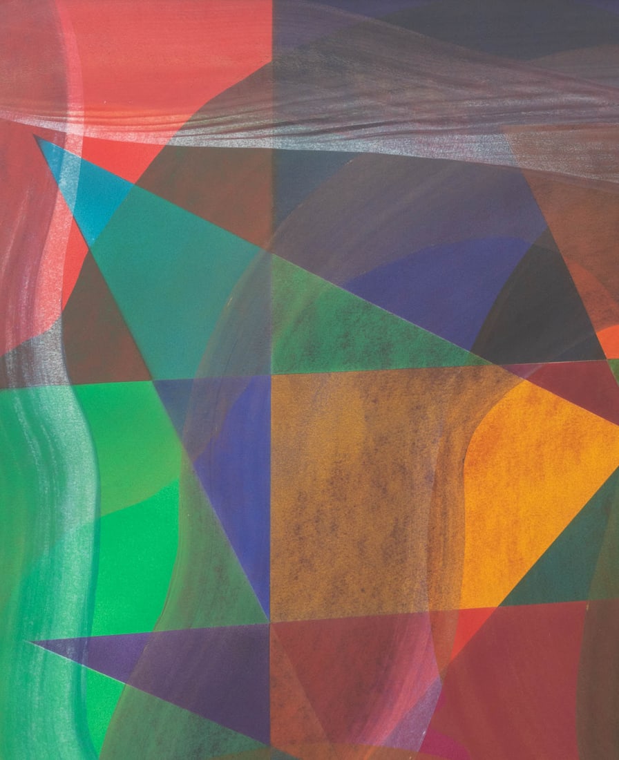 Charles Searles Abstract Composition Screenprint - 3