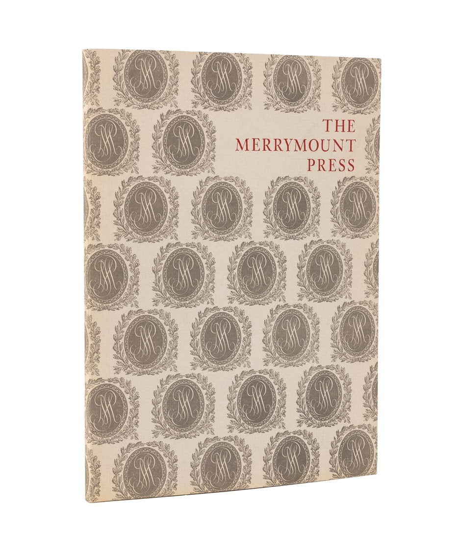 Richard Dreyfus Signed "The Merrymount Press": Hutner, Martin, "The Merrymount Press. An Exhibition on the Occasion of the 100th Anniversary of the Founding of the Press", Cambridge and New York: Houghton Library and Grolier Club, 1993, presentati
