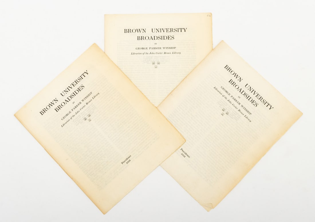 Pamphlets and Monographs, 9 - 18