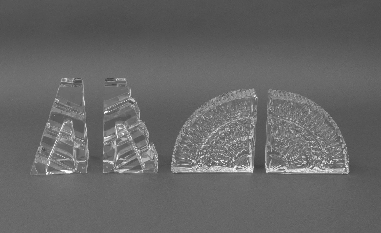 Cut Crystal Bookends, 2 Pairs (1 of 13)