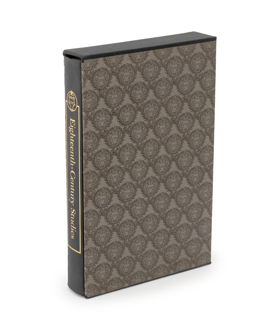 "Eighteenth Century Studies", 1970: Ed.: Bond, W.H., "Eighteenth Century Studies in Honor of Donald F. Hyde", New York: The Grolier Club, 1970, one of 1650 copies, designed by Joseph Blumenthal. 11" L x 7" W x 1.75" D. Provenance: From 