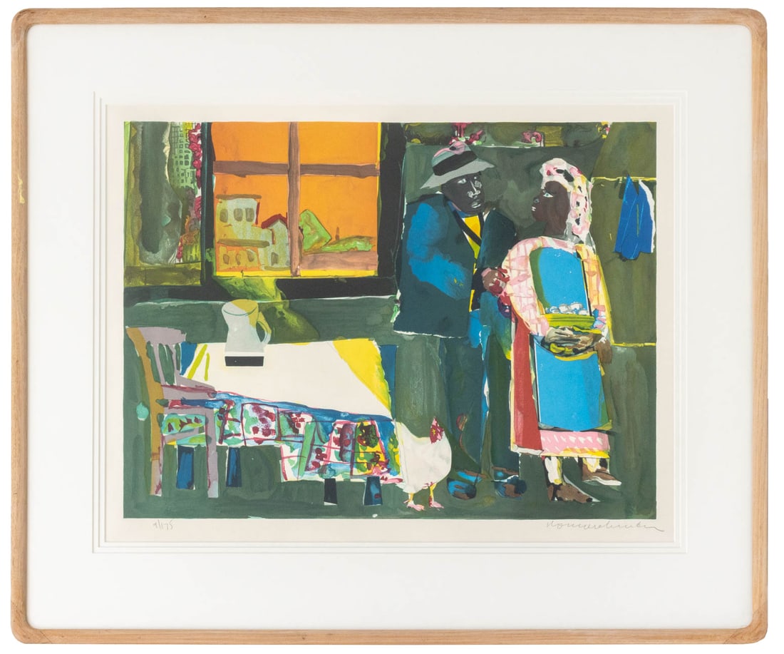 Romare Bearden "Autumn of the Rooster" Lithograph (1 of 10)