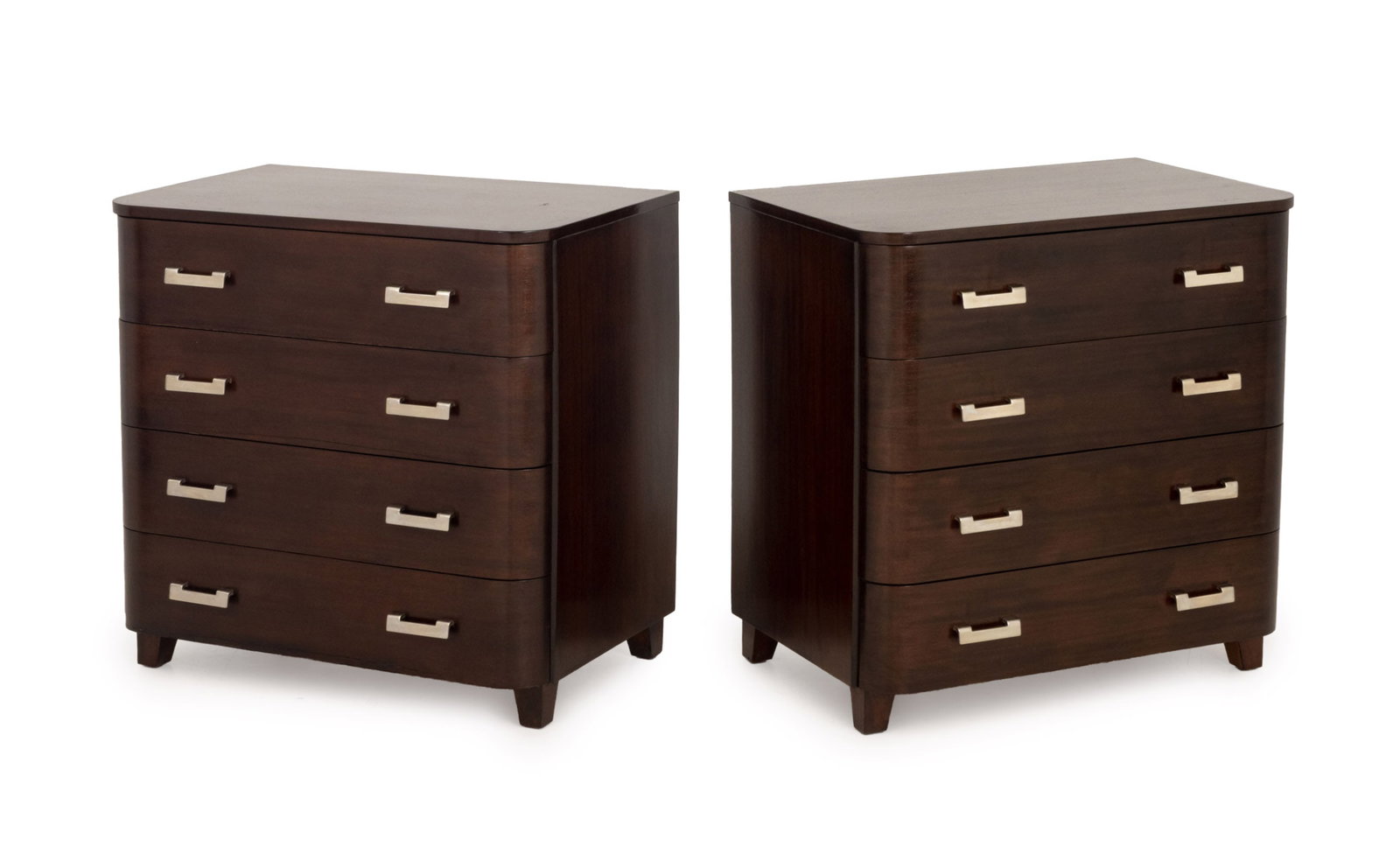 Art Deco Style Rosewood Chests of Drawers, Pair (1 of 9)