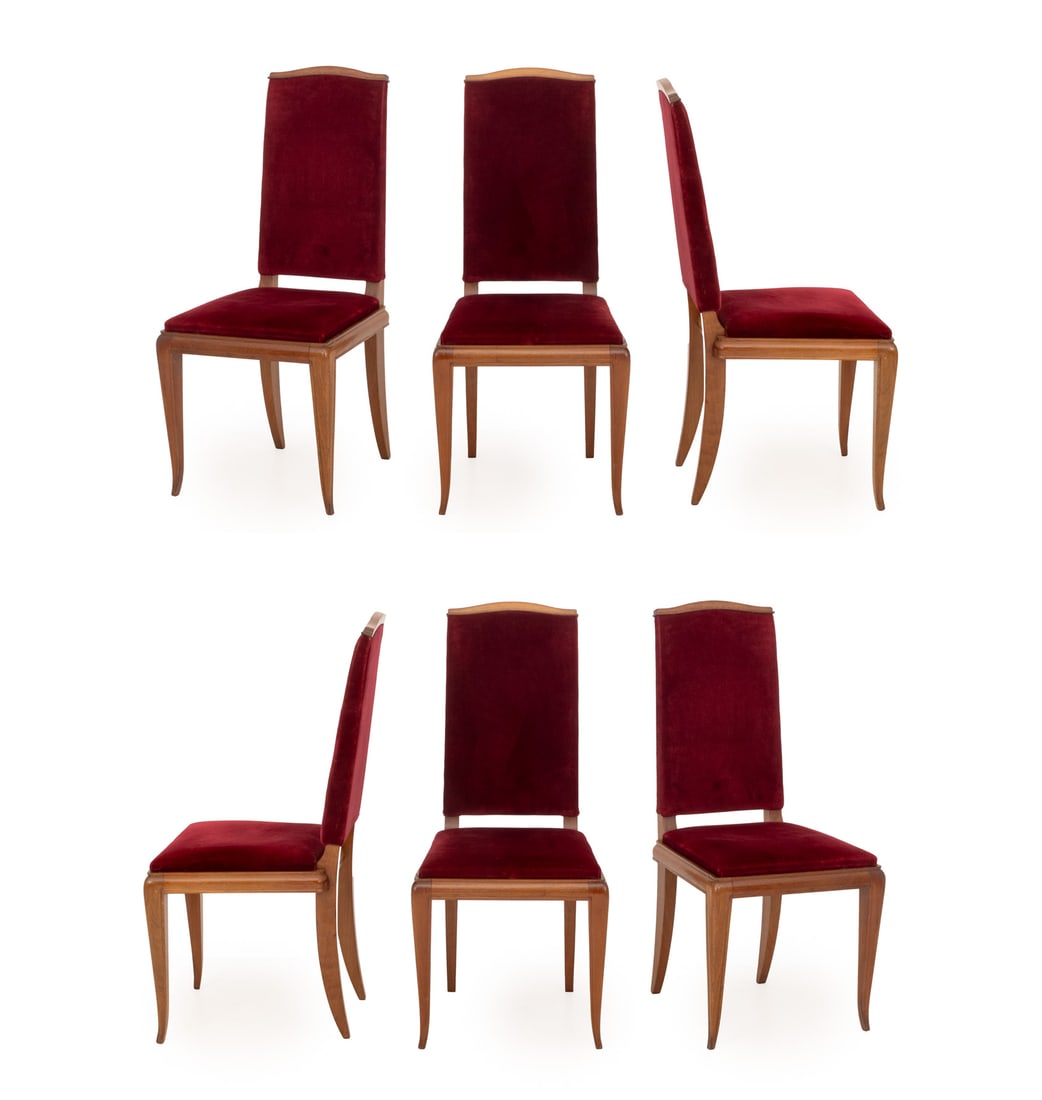 Jean-Michel Frank Style Art Deco Dining Chairs, 6 (1 of 8)