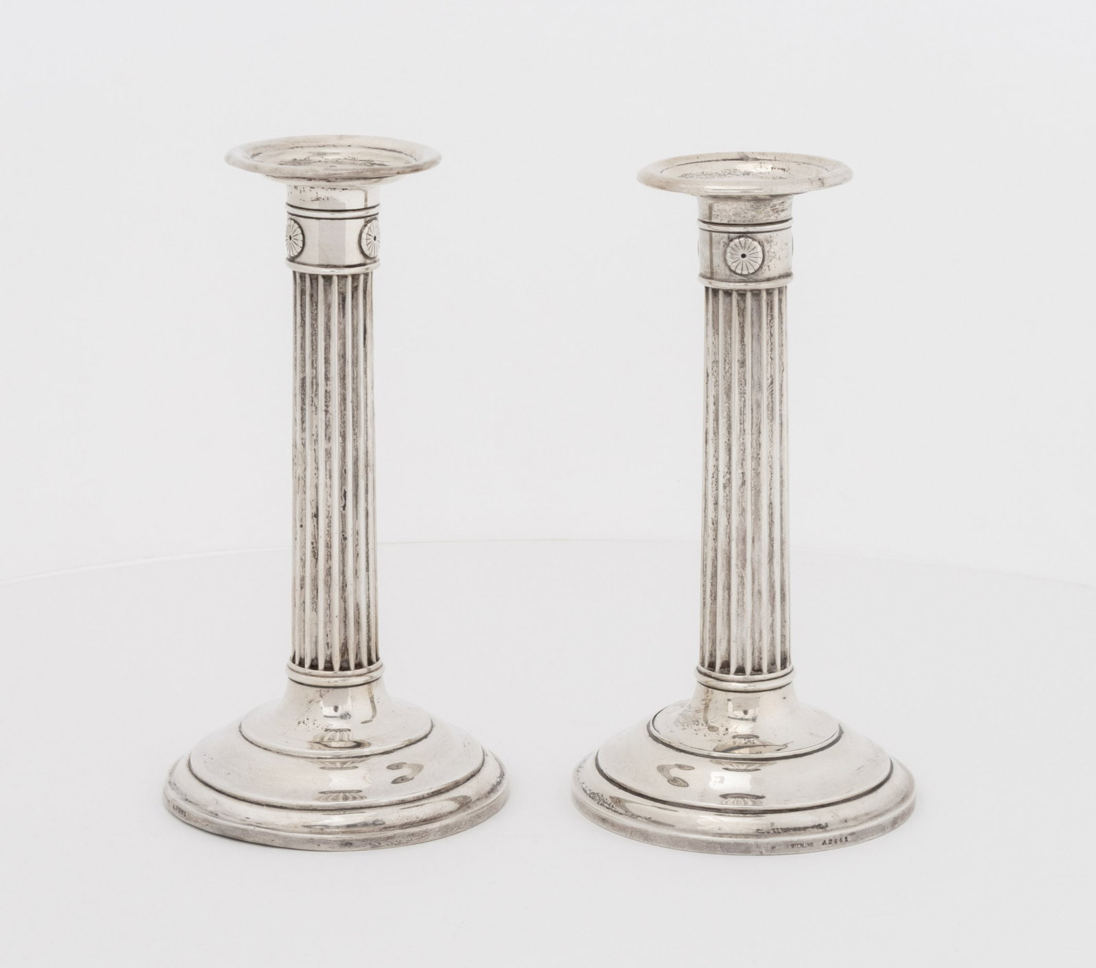 Gorham Sterling Silver Columnar Candlesticks, 4 - 6