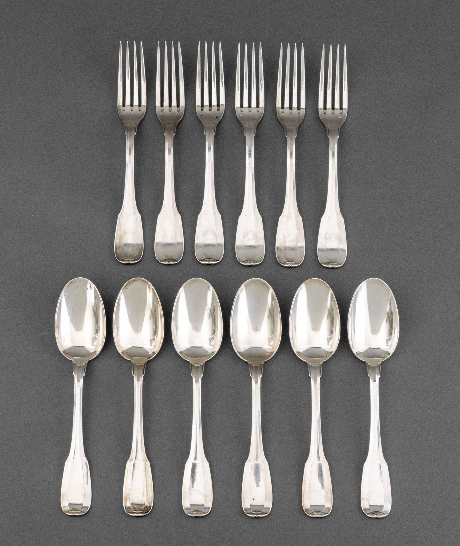 French Sterling Silver Flatware, 12 Pcs. (1 of 12)