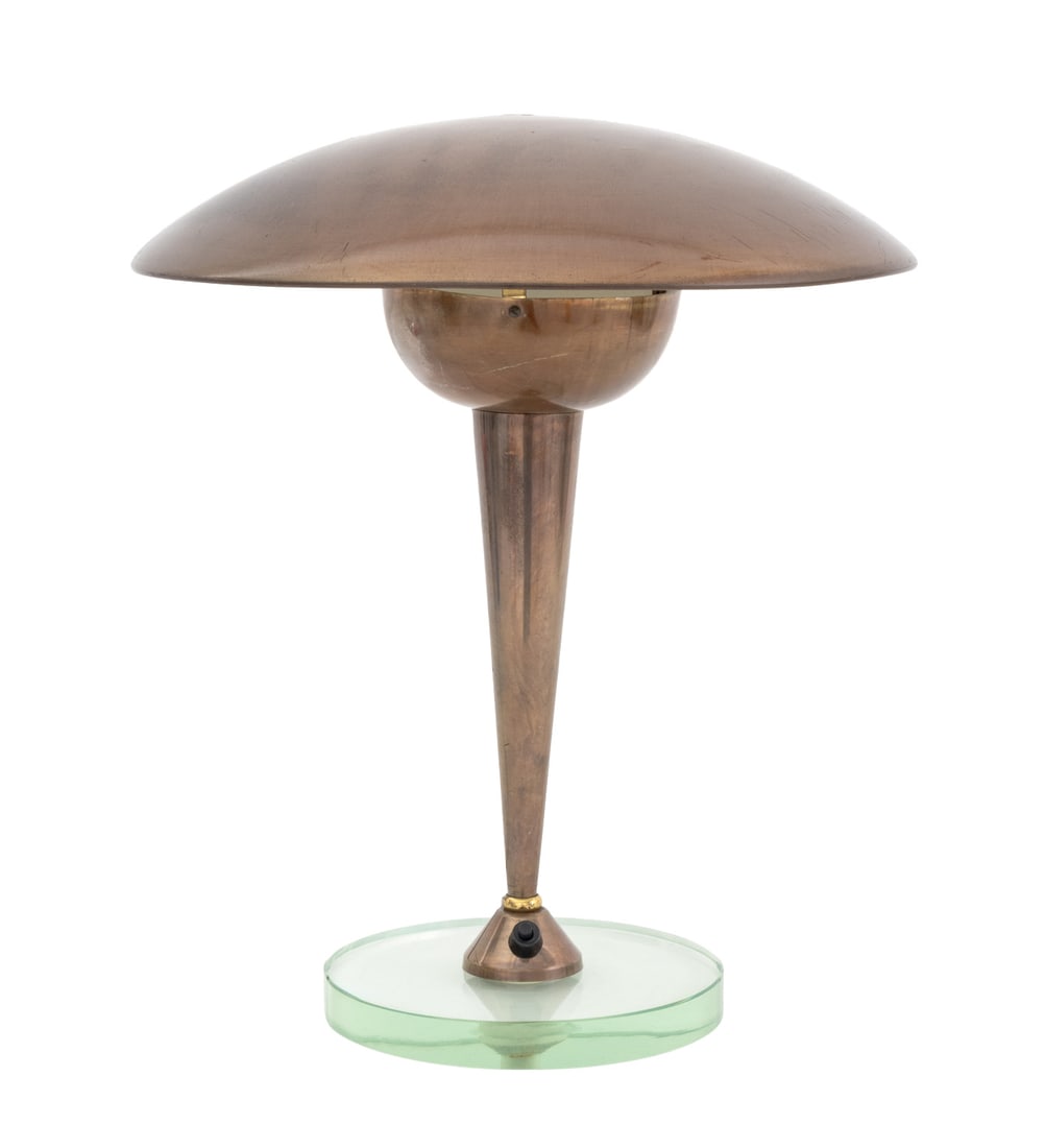 Pietro Chiesa Attr. Modernist Brass Table Lamp (1 of 7)