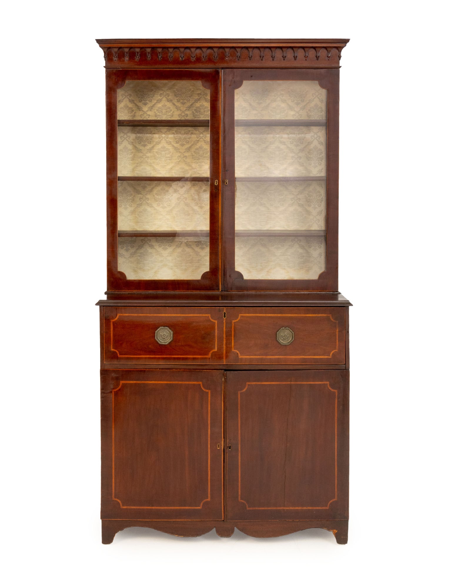 American Classical Mahogany Bookcase, 19th C. (1 of 11)