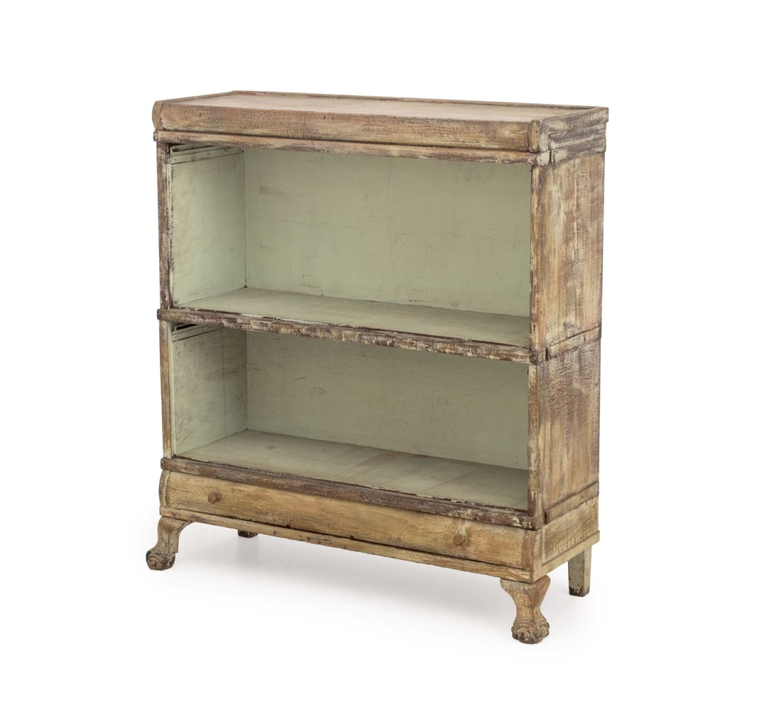 American Distressed Open Barrister Bookcase (1 of 10)