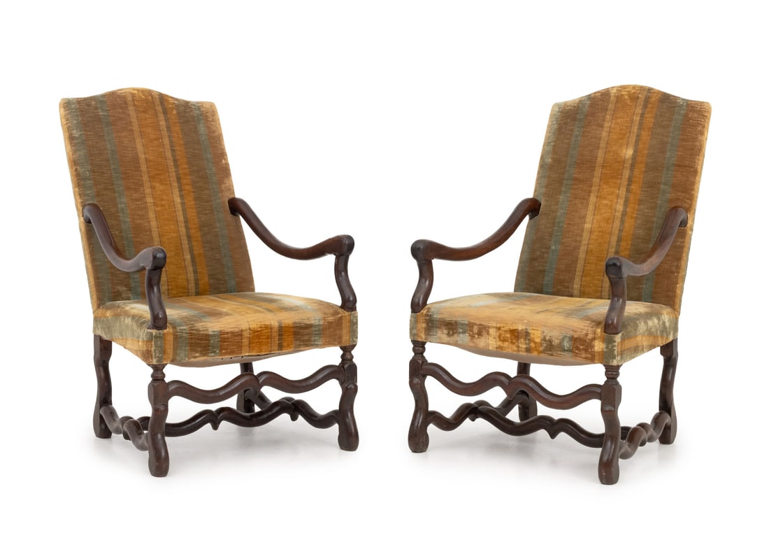 Louis XIII Walnut Fauteuils, Pair (1 of 7)