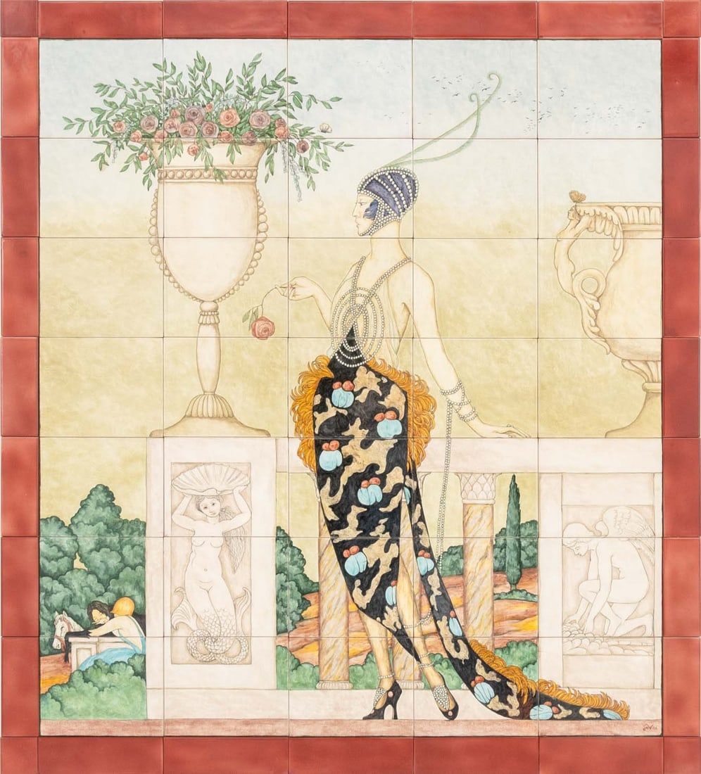 After George Barbier Painted Ceramic Tiles, 2006 (1 of 11)