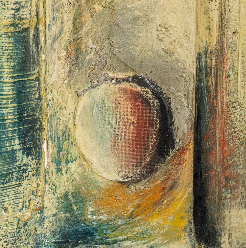 Large Found Object Abstract Mixed Media Panel - 3