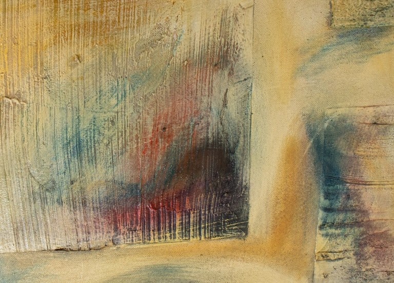 Large Found Object Abstract Mixed Media Panel - 8