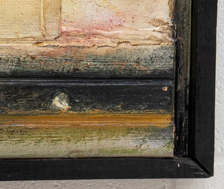 Large Found Object Abstract Mixed Media Panel - 9