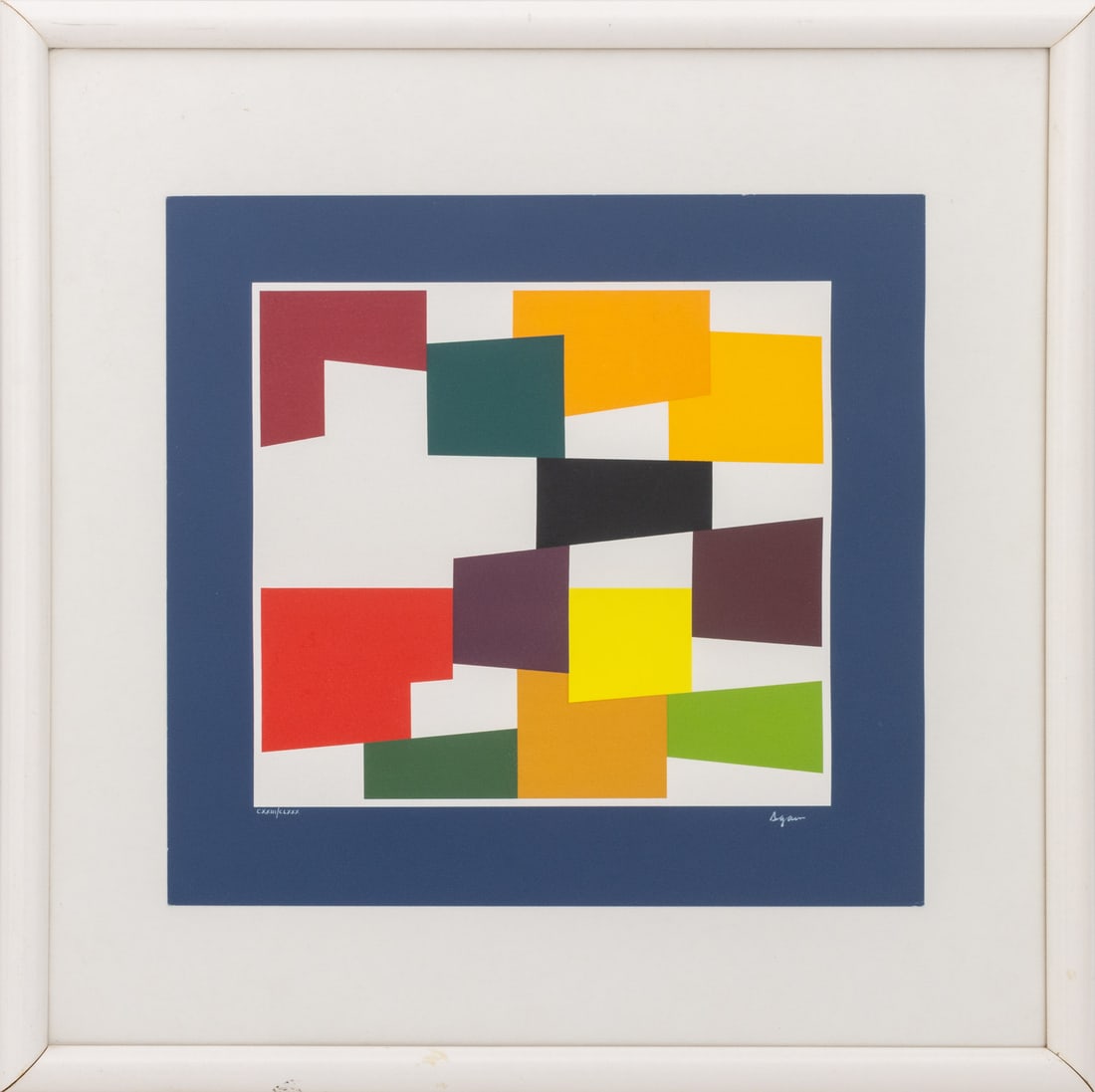 Yaacov Agam "Composition I" Screenprint, ca. 1975 (1 of 8)