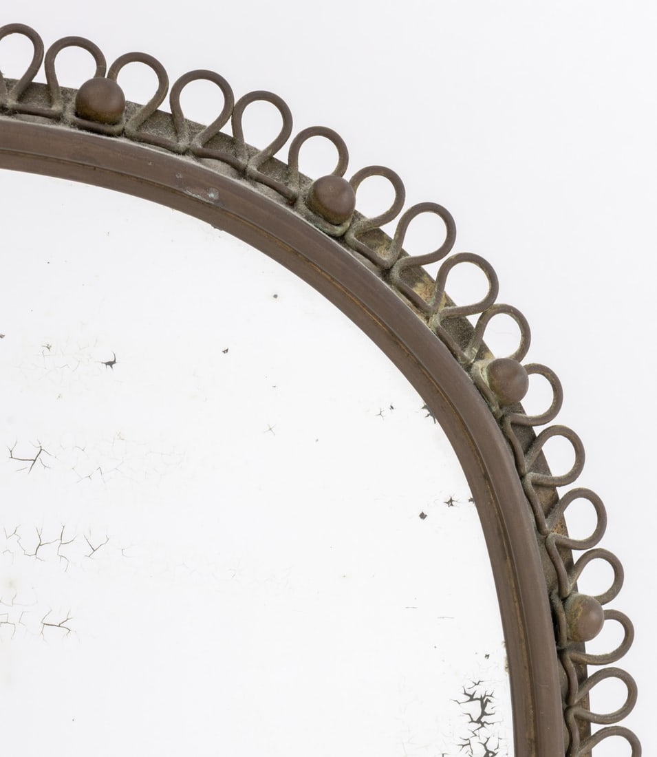 Josef Frank Brass Loop Framed Mirror - 5